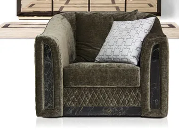ROYAL - Upholstered velvet armchair with armrests by formitalia luxury group - view 2
